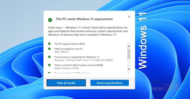How to check if your computer can run Windows 11