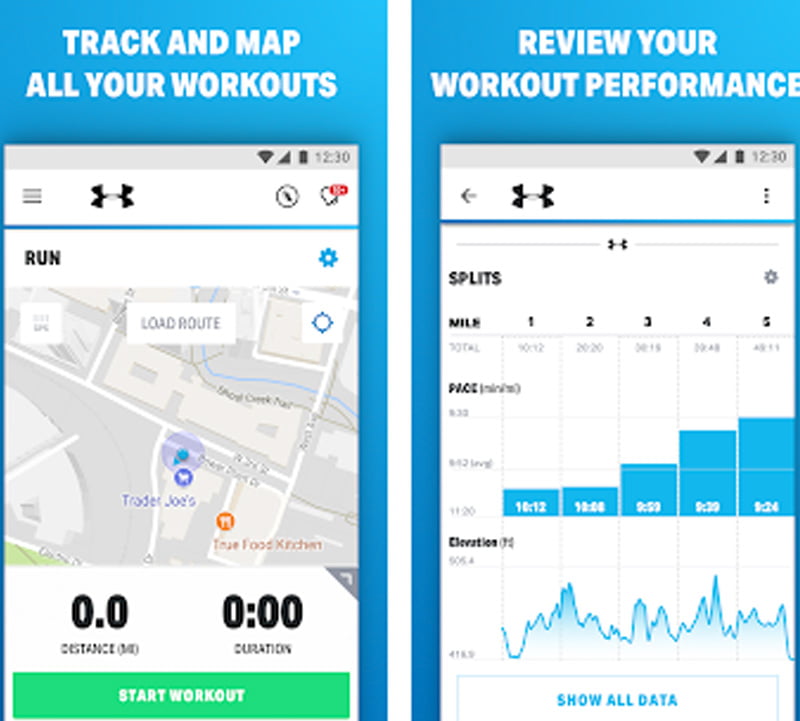 Map my run by under armour