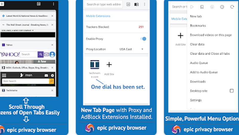 Epic Privacy Browser - Best VPN Browsers for Android