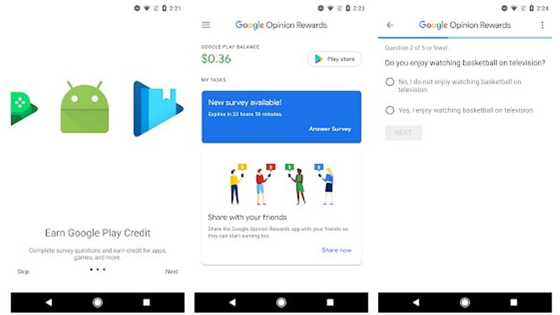Google Opinion Rewards
