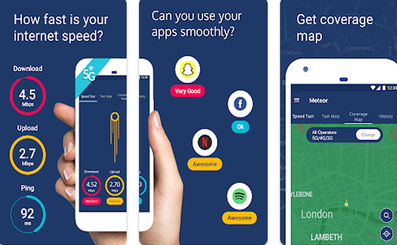 Meteor - Wifi Speed Test Apps for Android