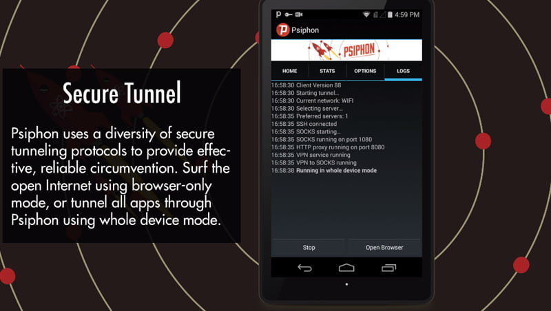 Psiphon Pro - Best VPN Browsers for Android