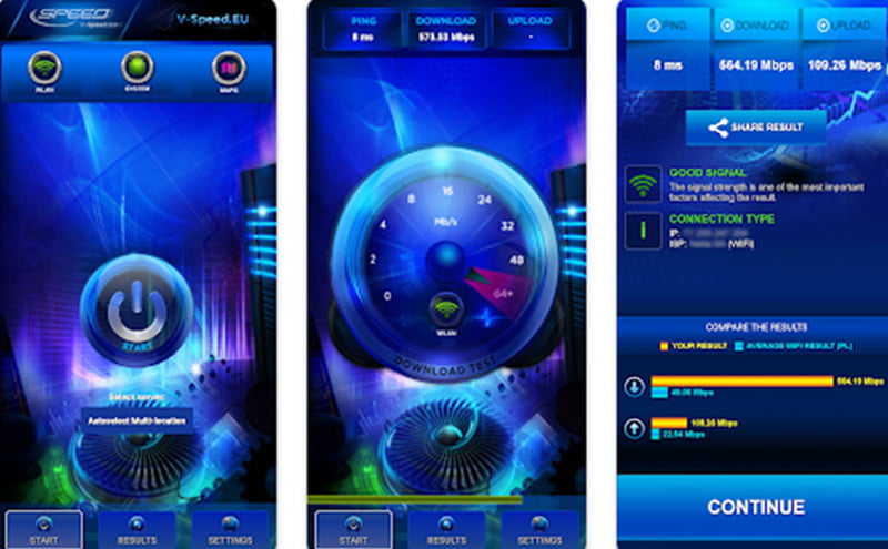 V-SPEED Speed Test