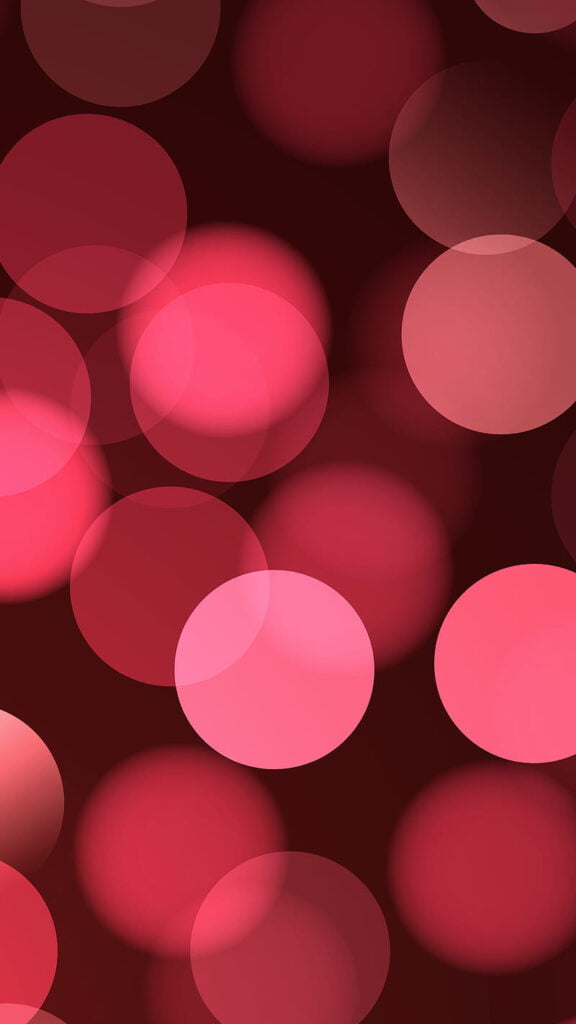 iPhone 12 Glow Red Dot Wallpaper