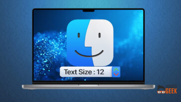 How to adjust or increase the text size of Finder fonts in macOS