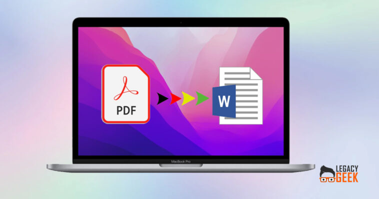 How to convert PDF to Word on Mac