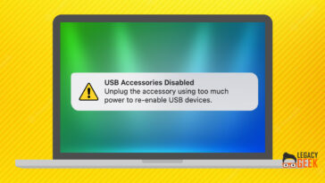 How to fix the USB Accessories Disabled error on Mac