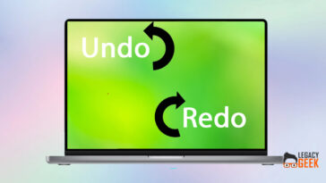 How to undo and redo on Mac