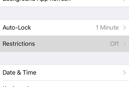 Reset Restrictions Passcode on an iPhone