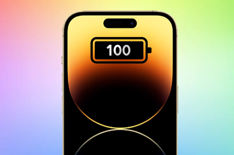 Show Battery Percentage on iPhone 14