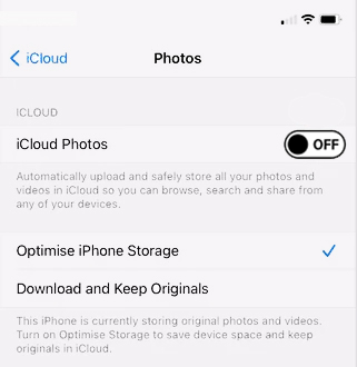 Turn off iCloud on Your iPhone